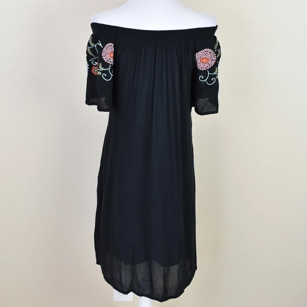 Sundance Blossom Embroidered Floral Off Shoulder Dress - XS - Picture 5 of 10